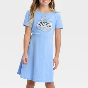 AC/DC Girls' Graphic Short Sleeve Dress